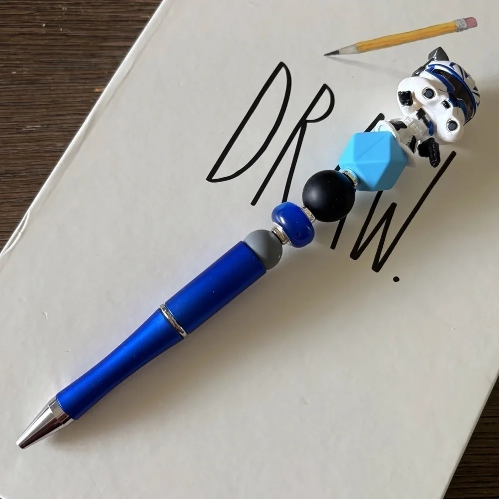 Disney Doorables: Star Wars: Clone Captain Rex handmade beaded pen